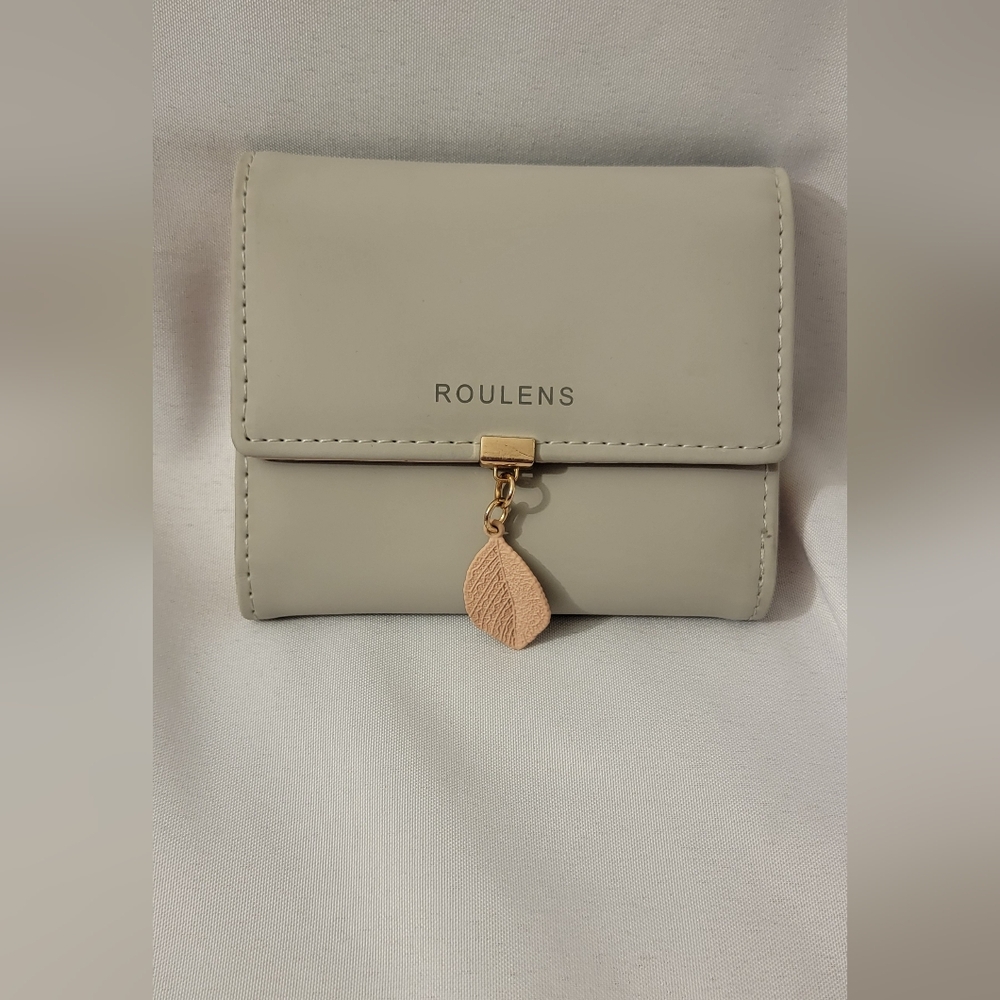 Roulens Taupe & Pink Trifold Wallet
